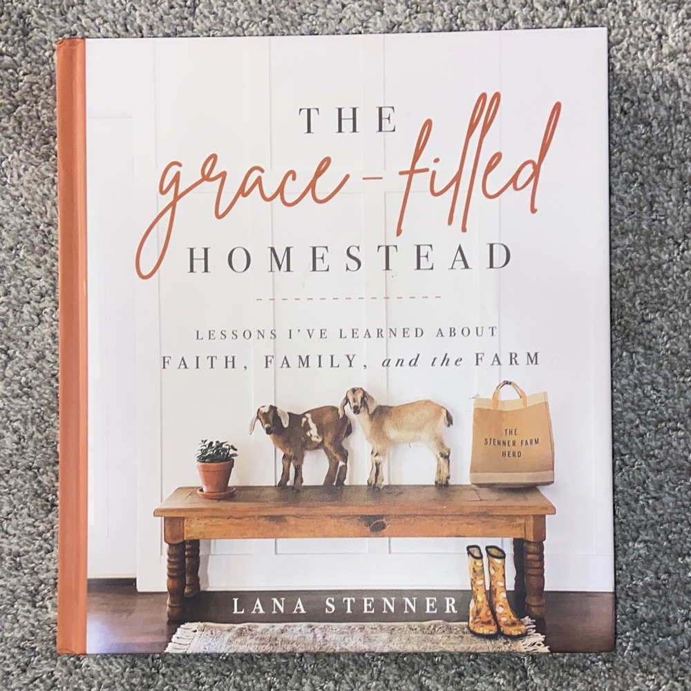 The Grace-Filled Homestead Book by - Brown and White Cover